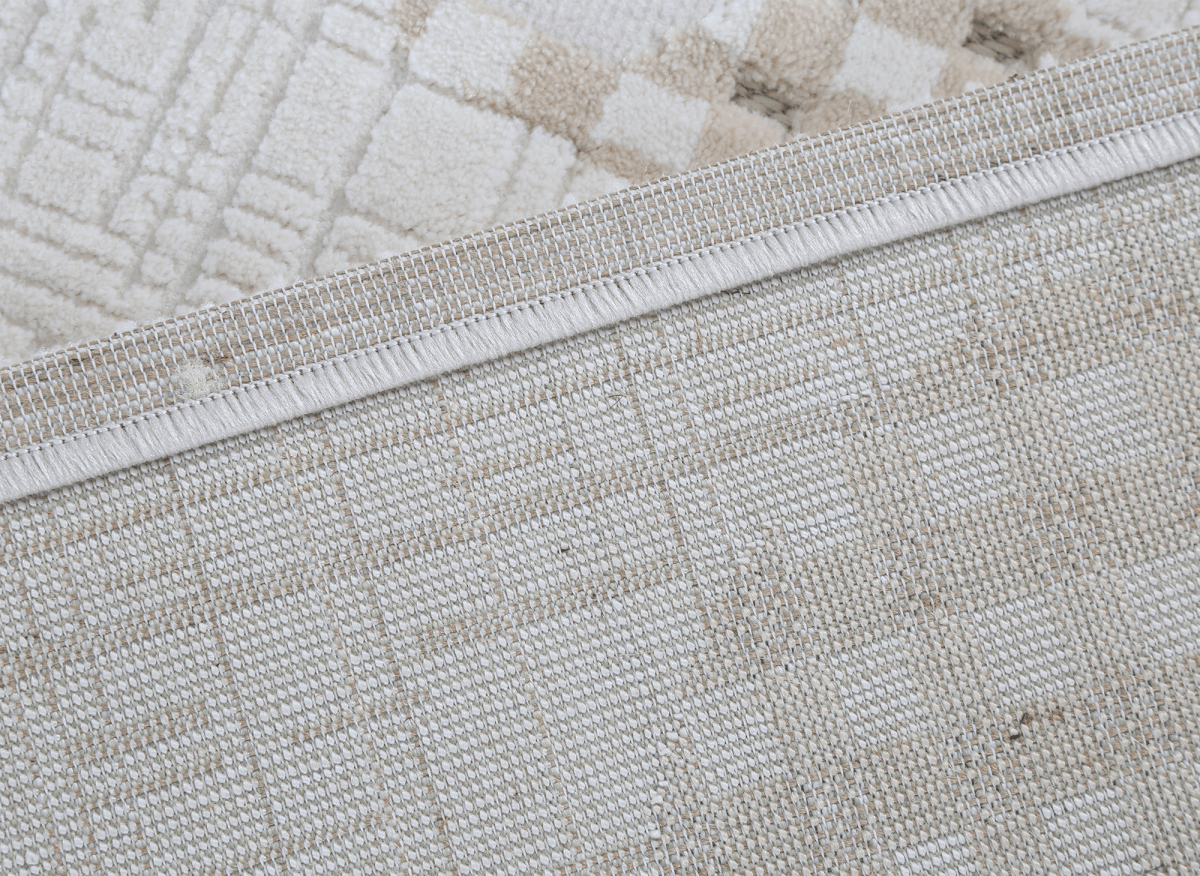 Tapis beige à motifs 200 x 290 cm BRUME - DécoInParis