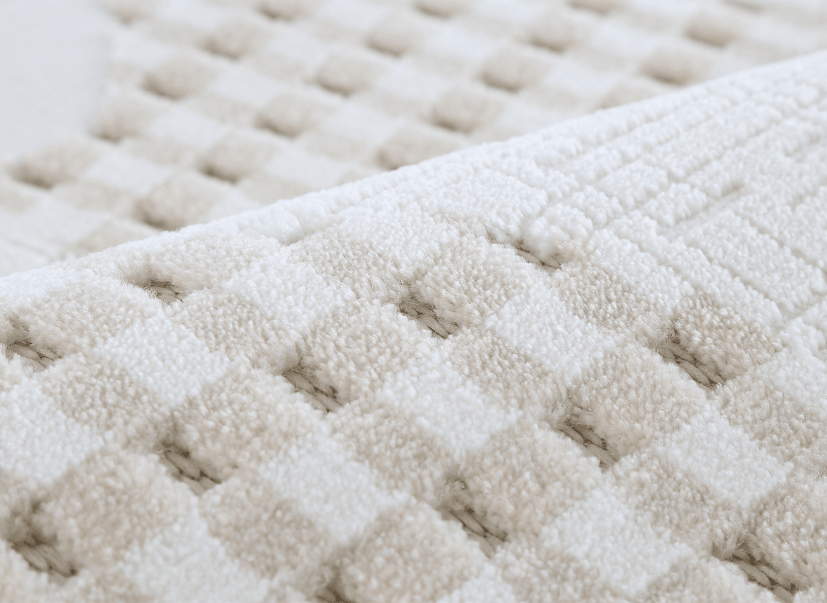 Tapis beige à motifs 200 x 290 cm BRUME - DécoInParis