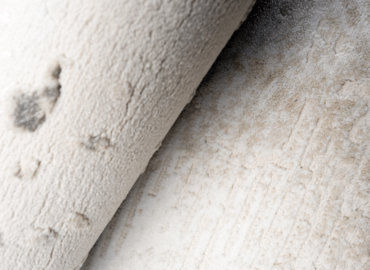 Tapis beige en tissu texturé 160 x 230 cm VANILLE - DécoInParis