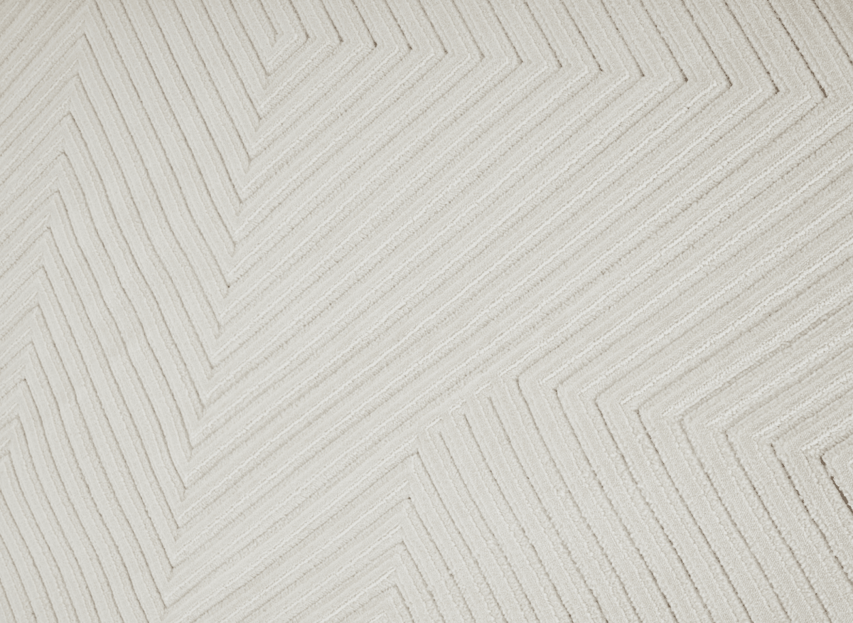 Tapis blanc écru à losanges beiges 160 x 230 cm ROUBY - DécoInParis