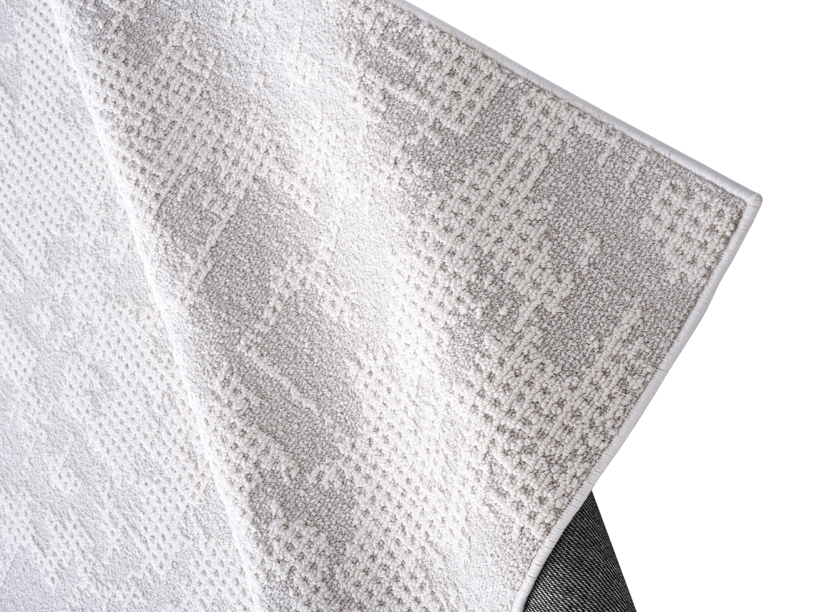 Tapis gris à motifs 200 x 290 cm BLOUJE - DécoInParis