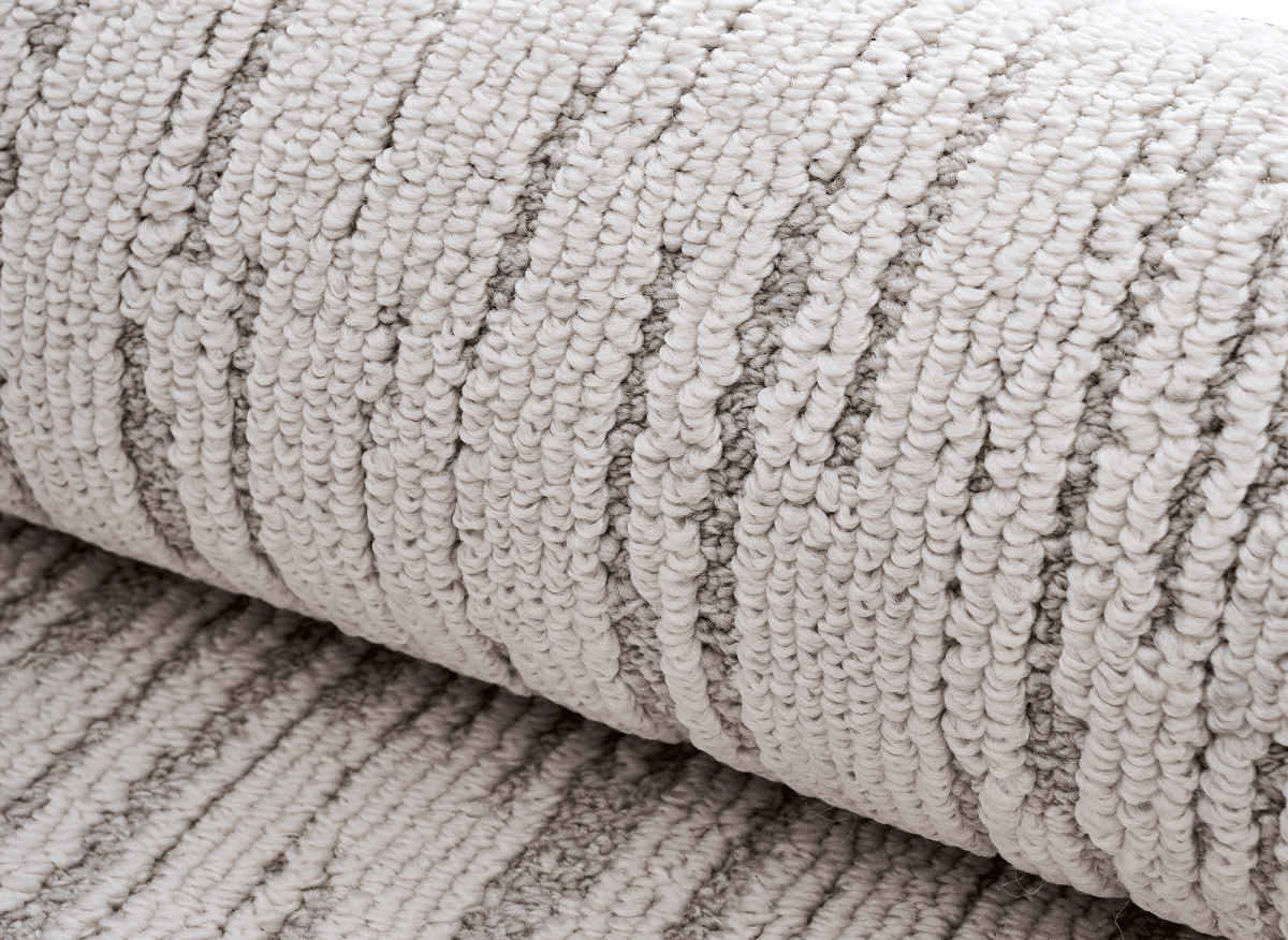 Tapis gris à motifs 200 x 290 cm BRIDGE - DécoInParis