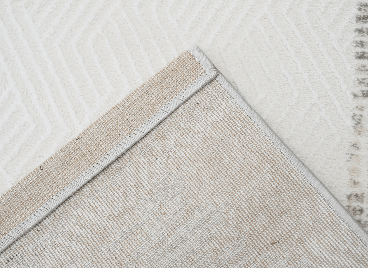 Tapis gris à tissu texturé 200 x 290 cm SOLIS - DécoInParis