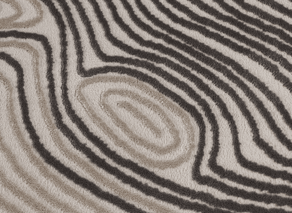 Tapis gris et beige à motifs 160 x 230 cm LYAH - DécoInParis