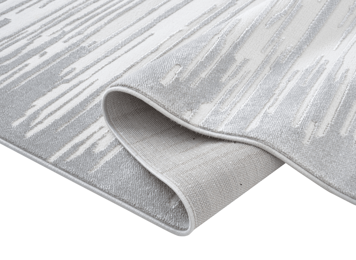 Tapis gris et blanc 200x 290 cm FROST - DécoInParis