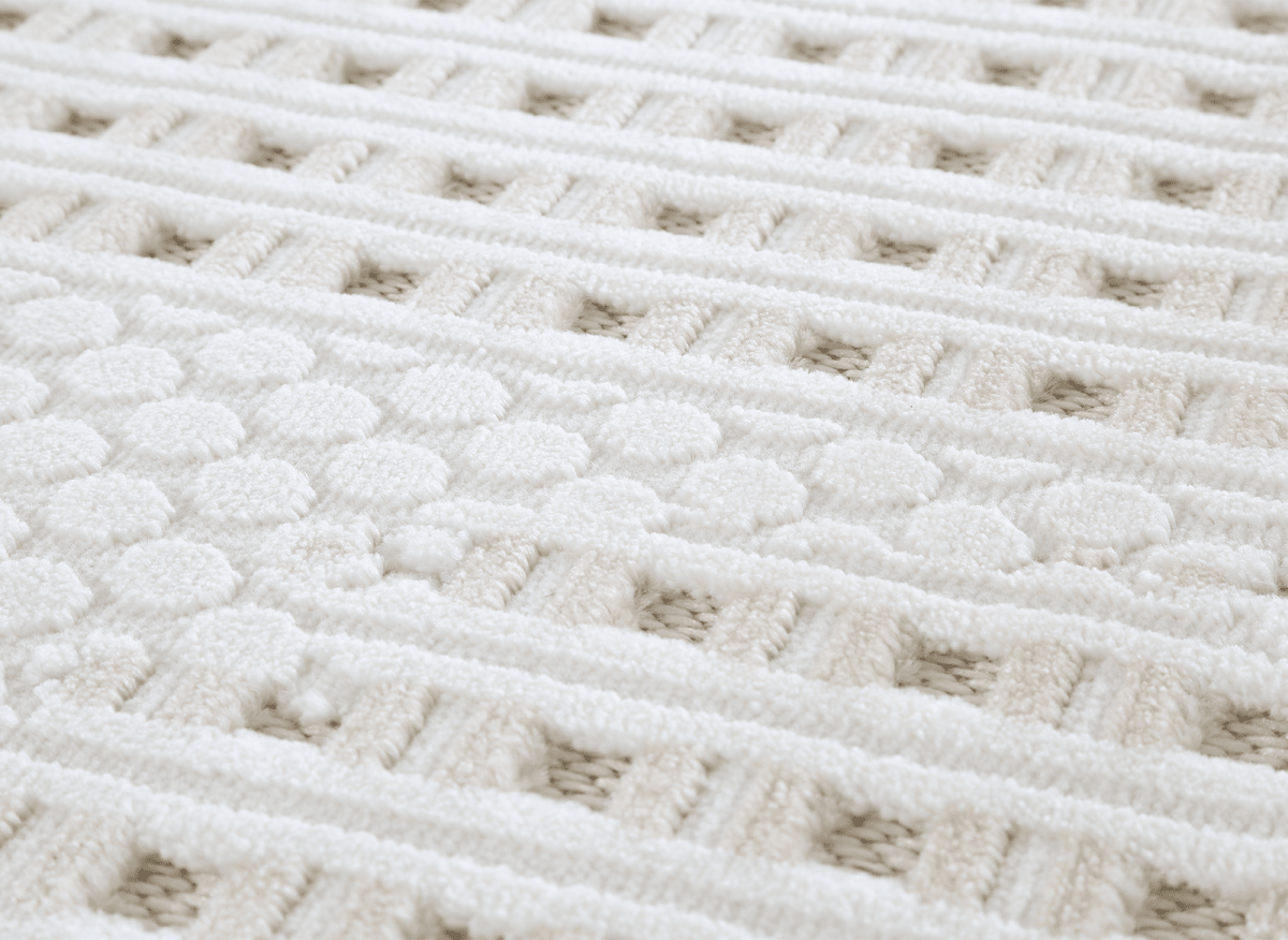 Tapis gris et taupe à motifs graphique 160 x 230 cm SIRMA - DécoInParis