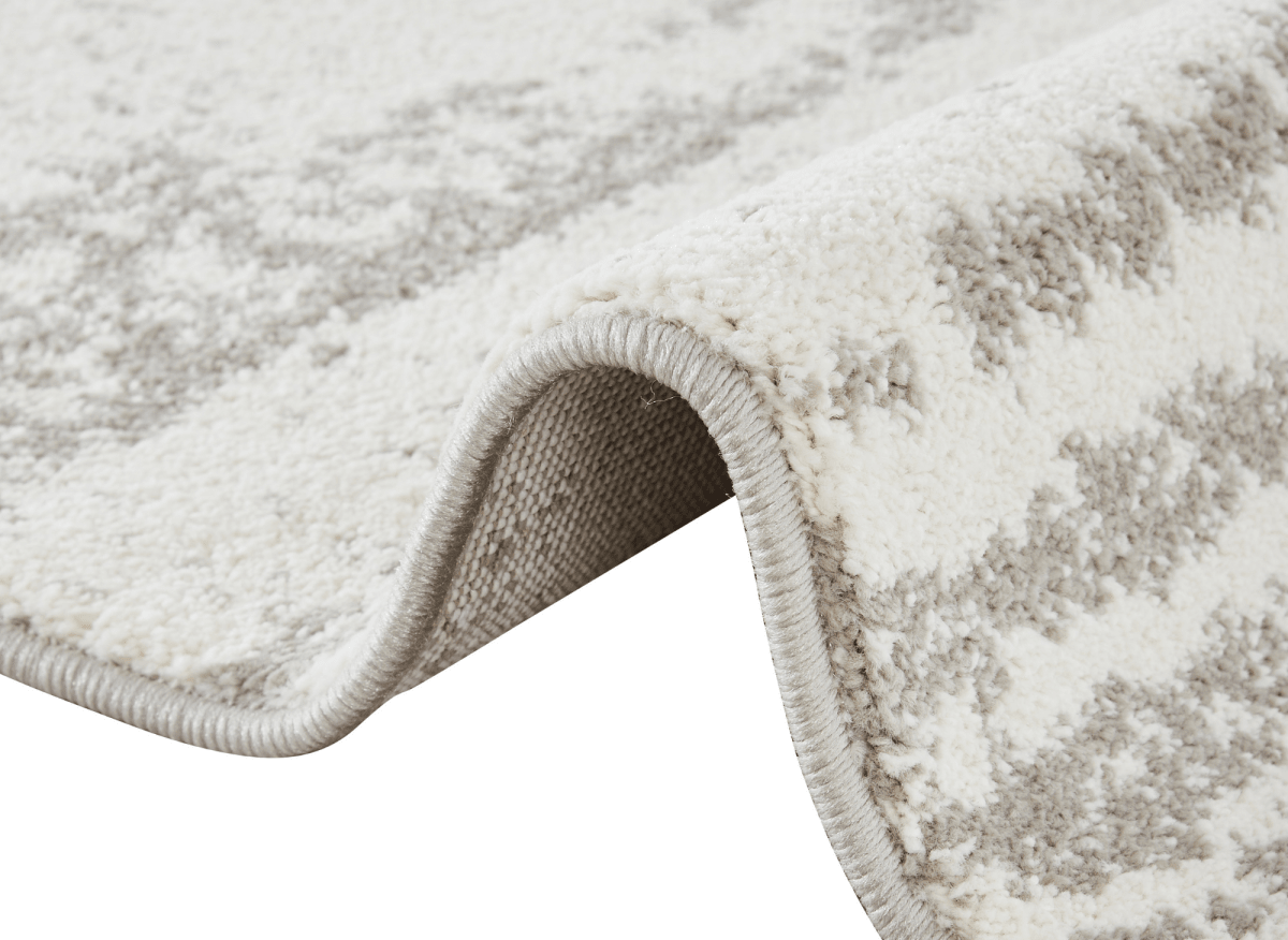 Tapis strié beige et gris 160 x 230 cm NOEA - DécoInParis