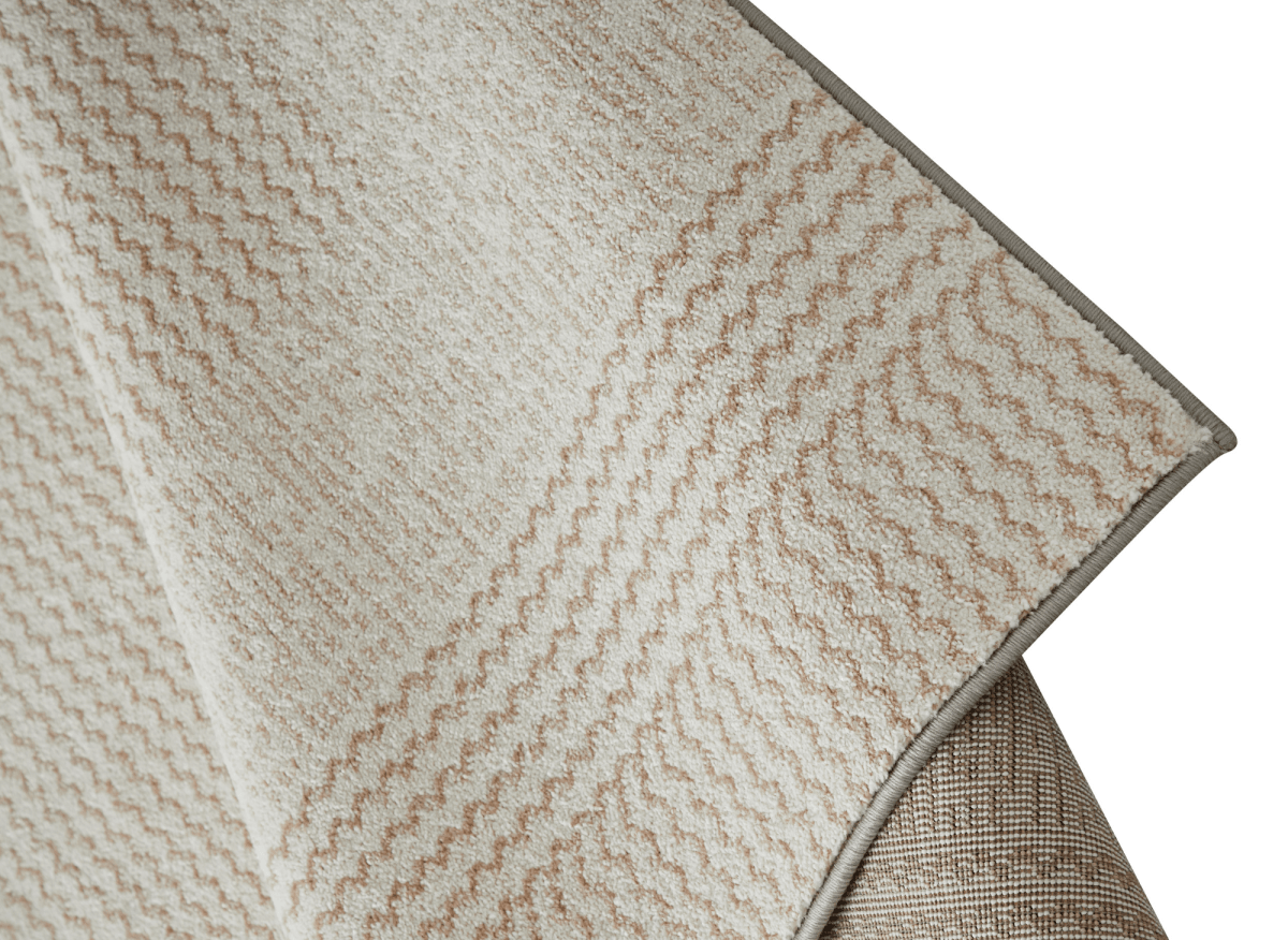 Tapis texturé beige foncé 160 x 230 cm KAIA - DécoInParis