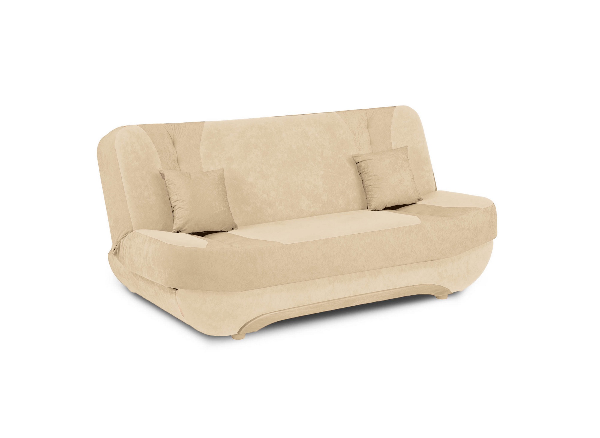 Canape Clic Clac En Tissu Beige Convertible Elona DECOINPARIS