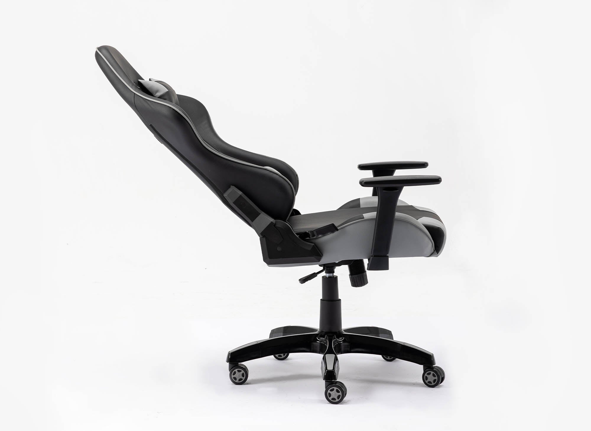 Fauteuil gaming en simili cuir noir et gris ELMAR