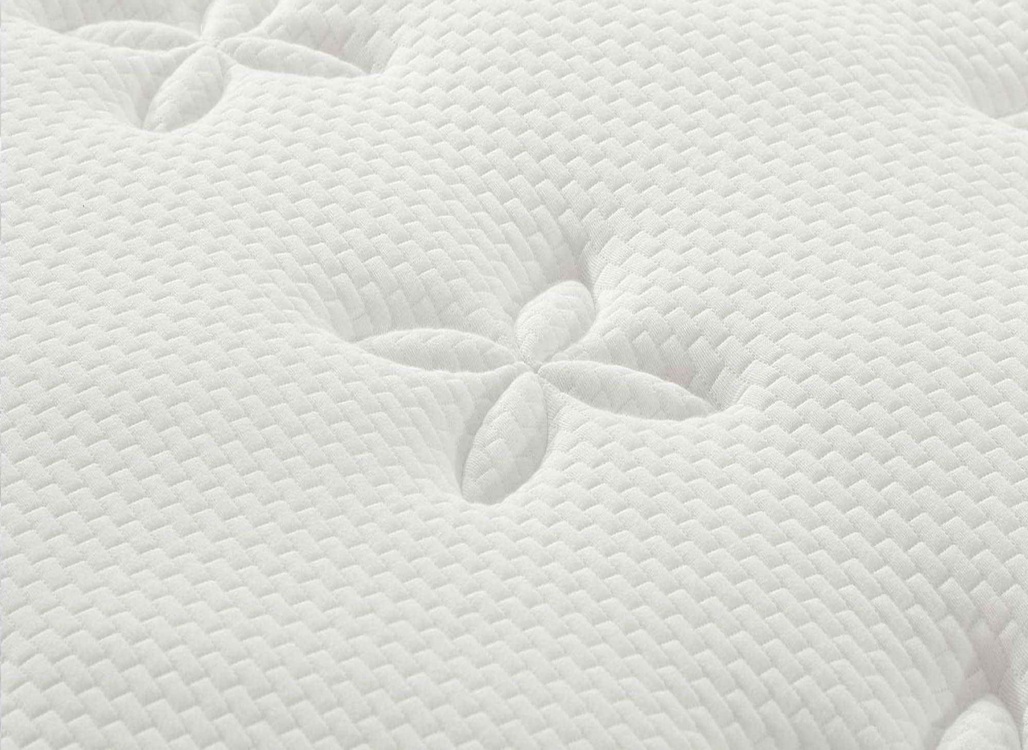 Matelas hybride BAMBOO 160 x 200 cm ressorts ensachés et mémoire de forme épaisseur 30 cm