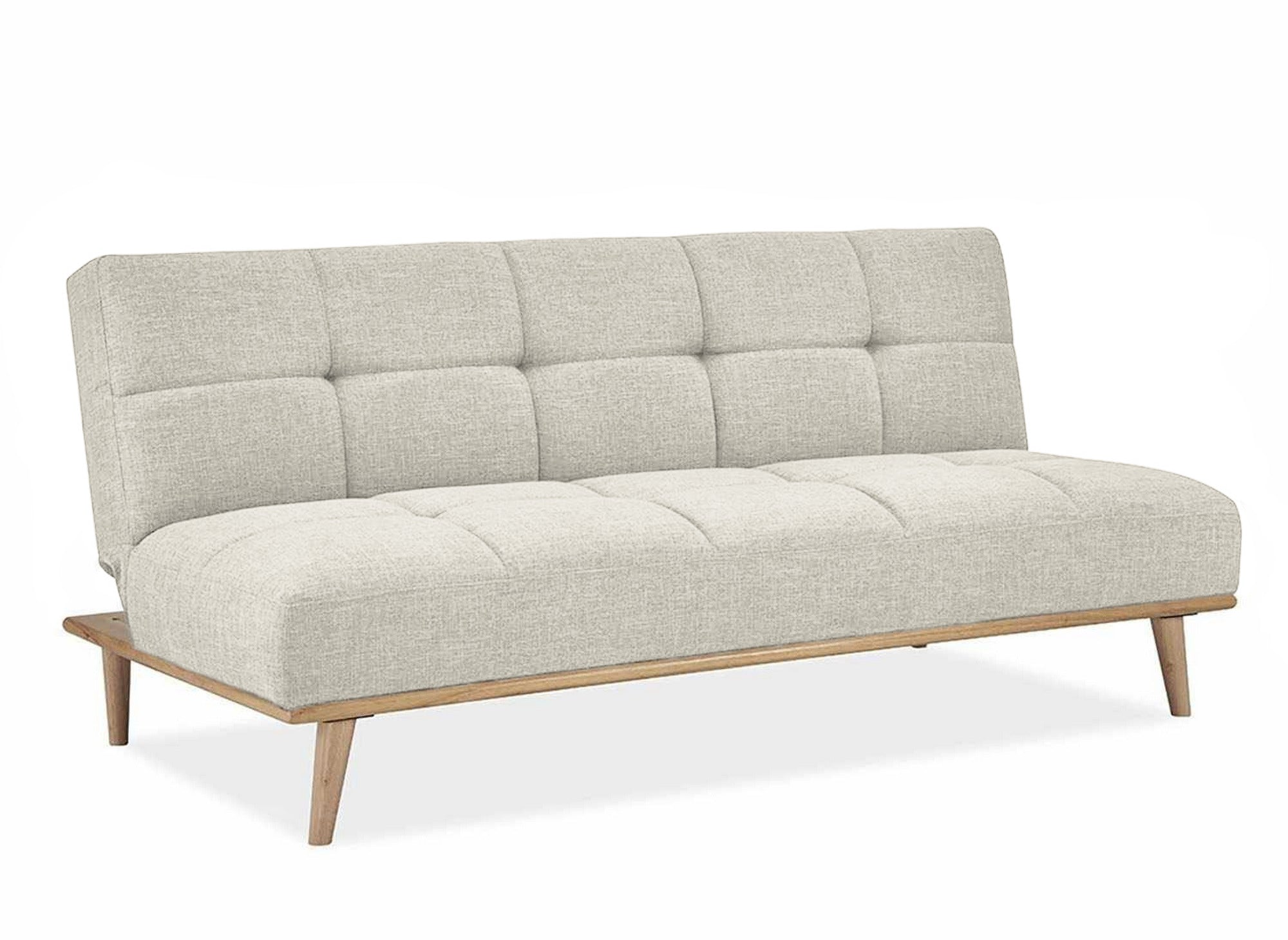Banquette clic clac scandinave 3 places beige JESSY