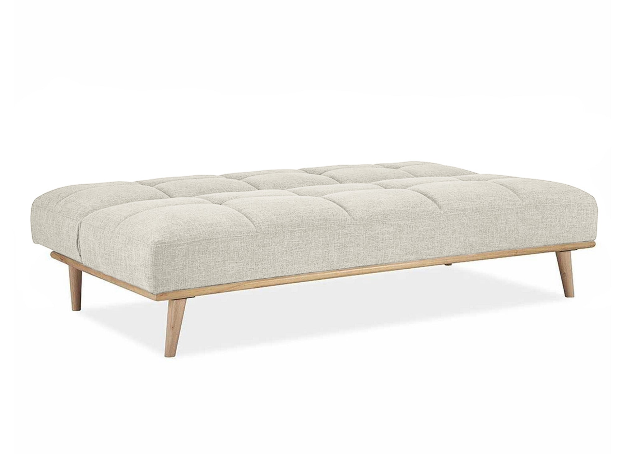 Banquette clic clac scandinave 3 places beige JESSY