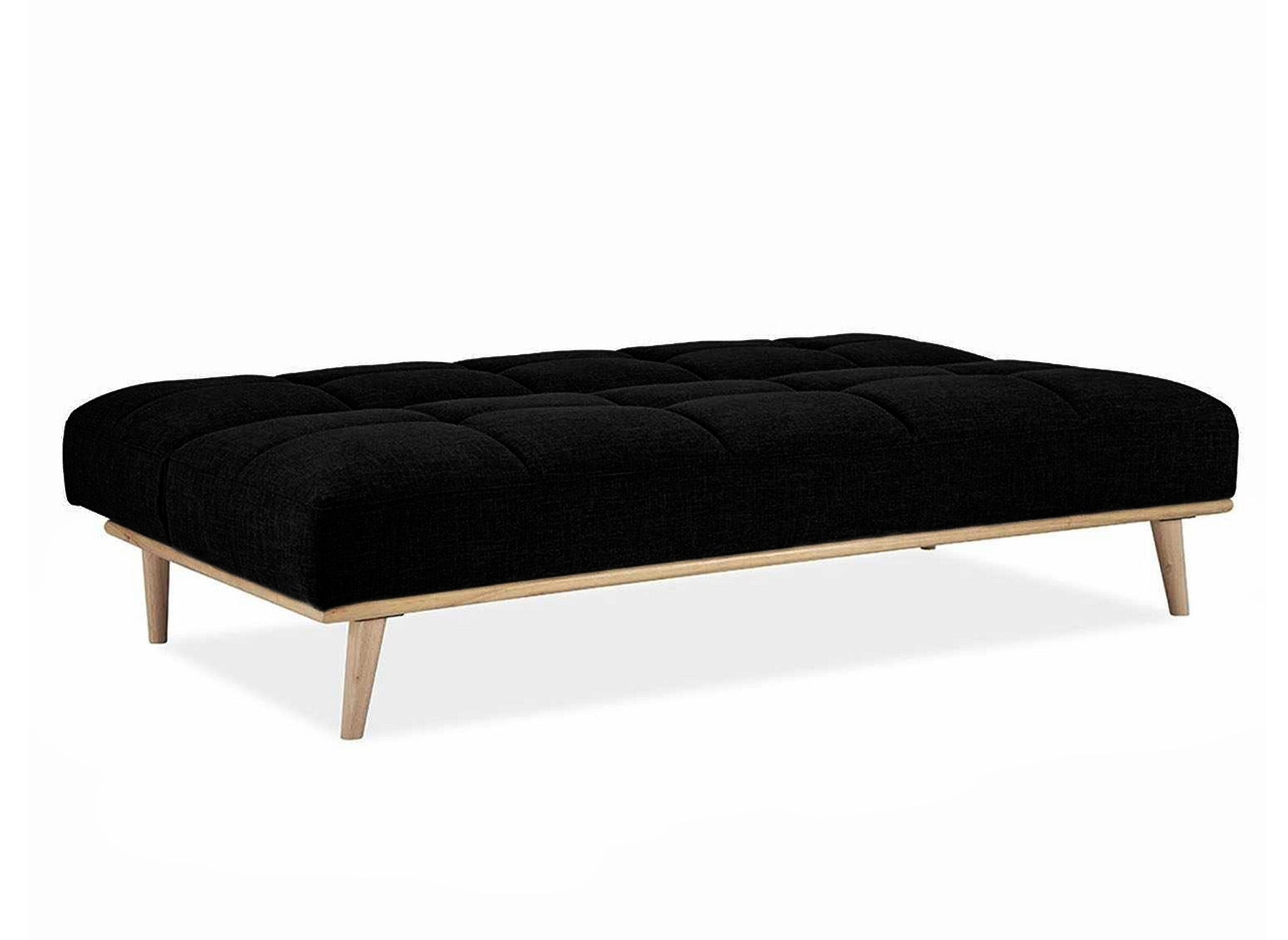 Banquette clic clac scandinave 3 places noir JESSY