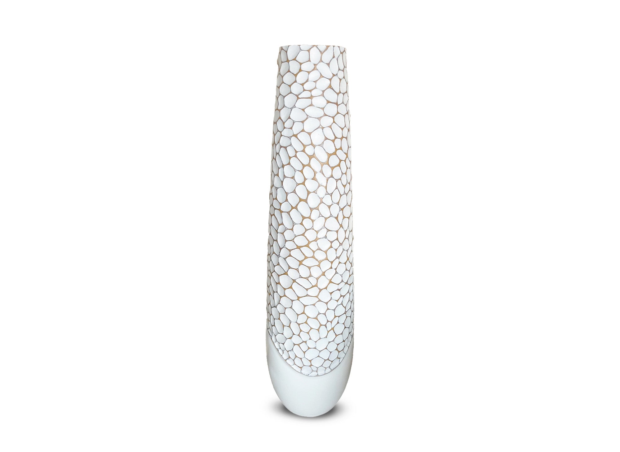 Vase décoratif en résine blanc H78 cm LOUMA