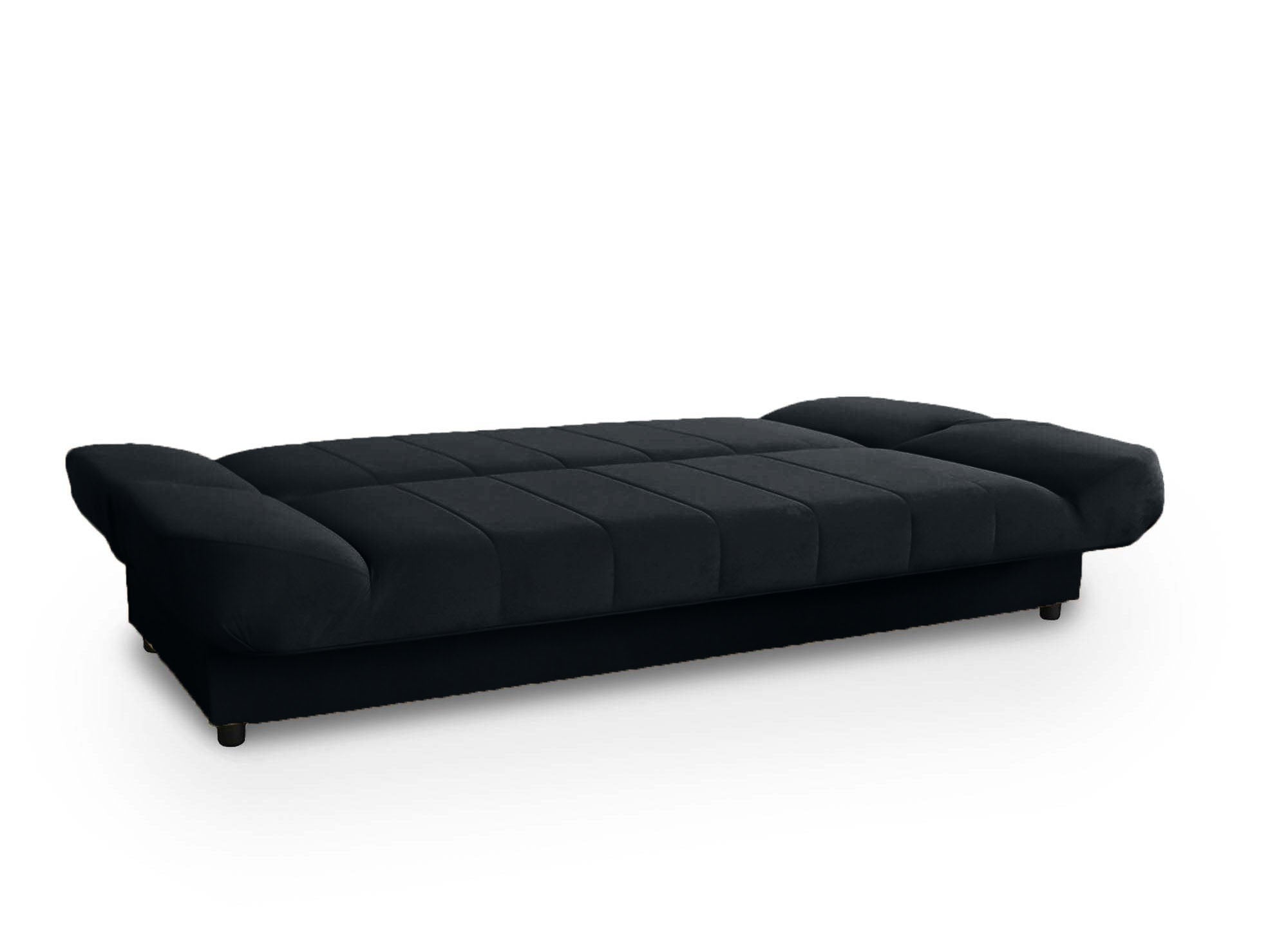 Canapé clic-clac convertible noir KOTI