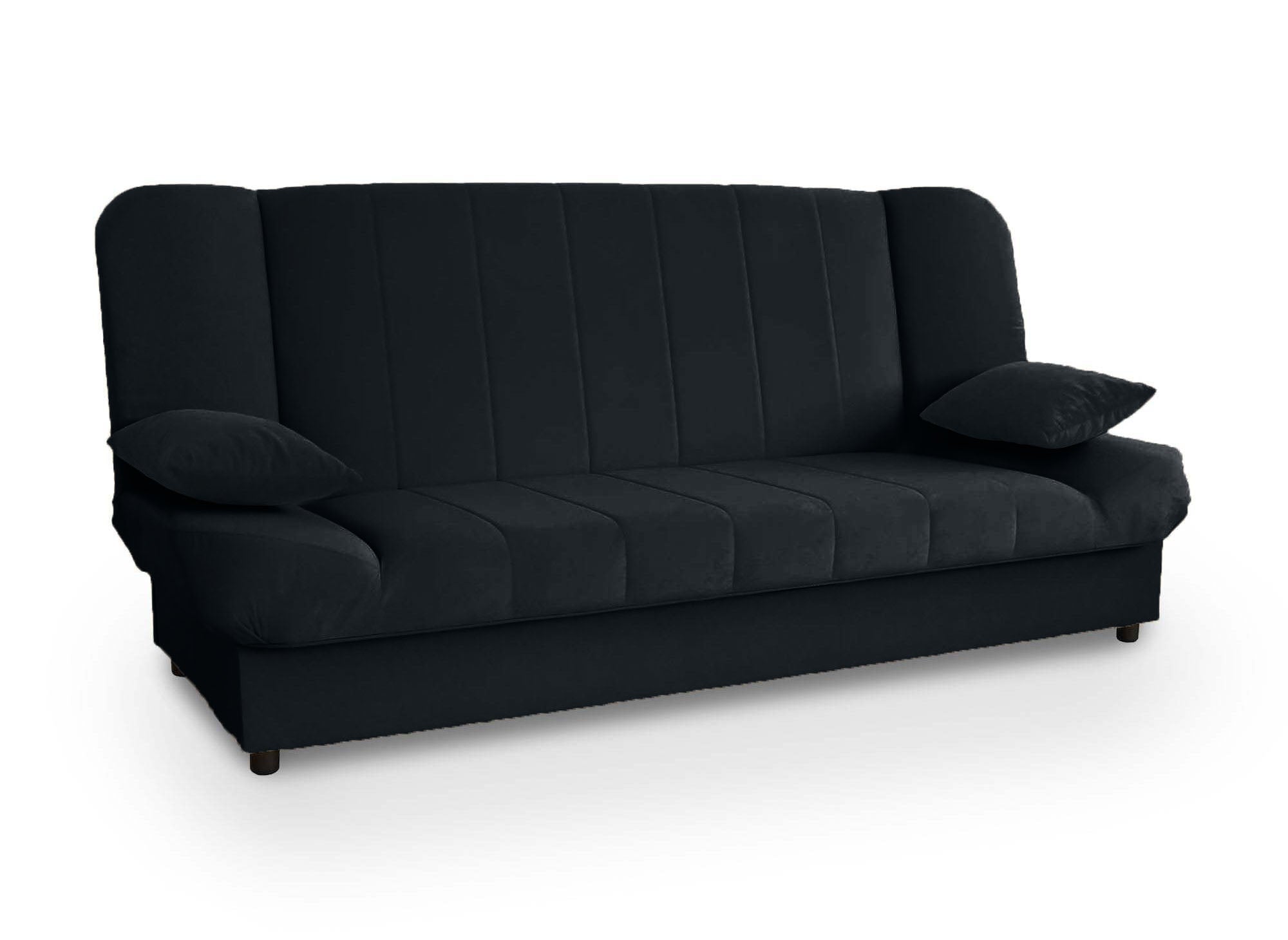 Canapé clic-clac convertible noir KOTI