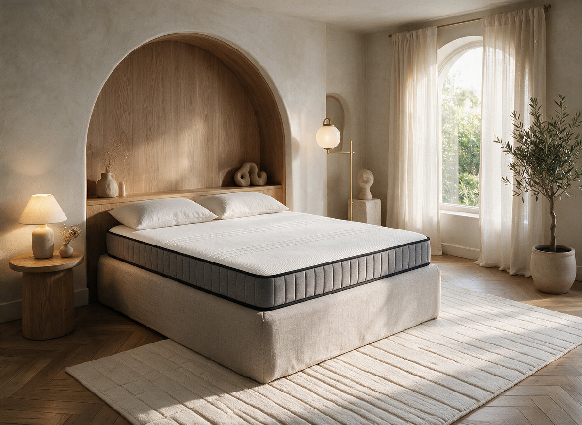 Matelas mousse ferme 140 x 190 cm épaisseur 15 cm WOLK