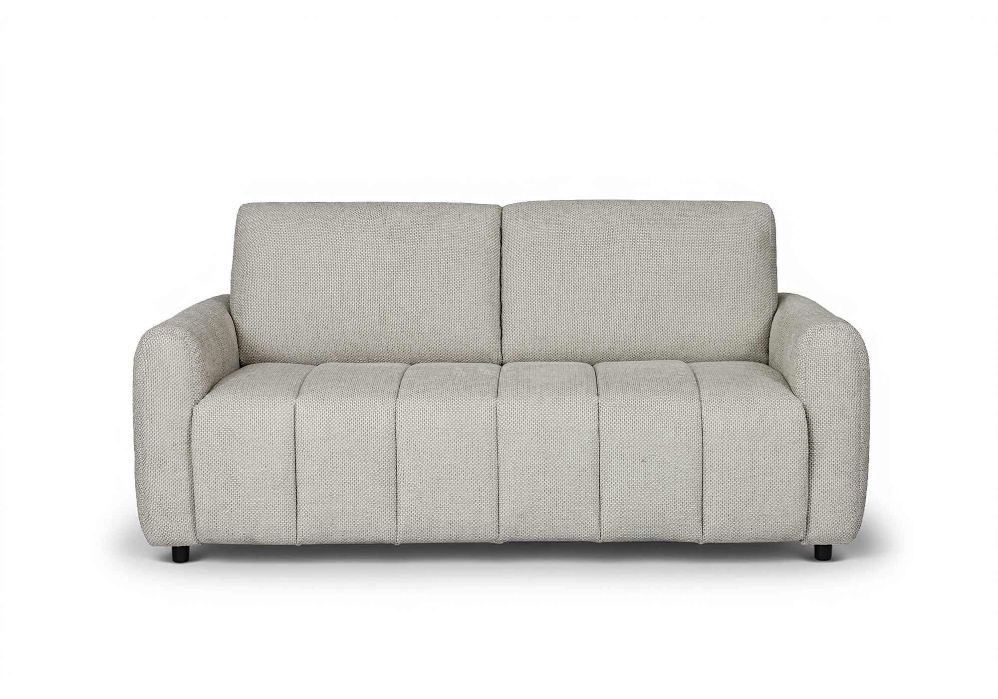 Canapé convertible express 3 places en tissu beige ISANDRO