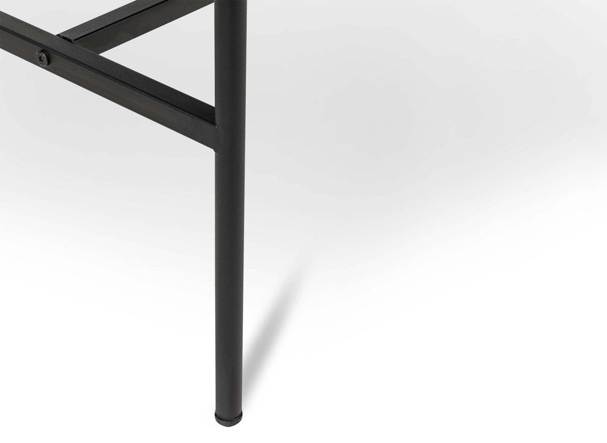 Buffet enfilade 3 tiroirs 2 portes en bois et métal noir DARYL - DécoInParis