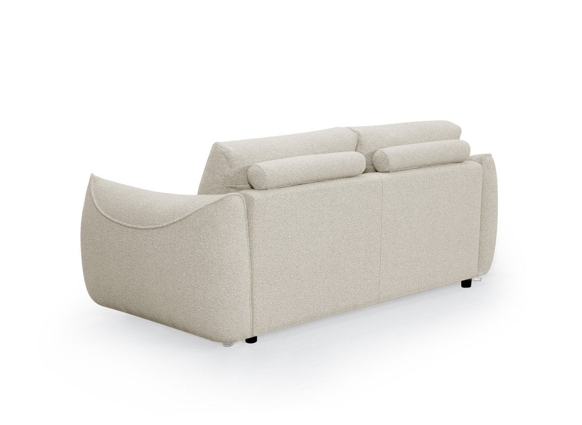 Canapé 3 places beige EZRA + Lot de 2 tables basses DORINE - DécoInParis