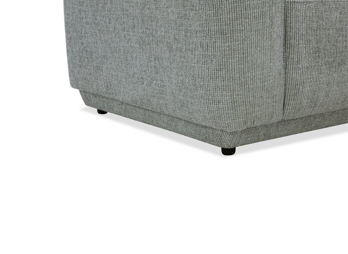 Canapé 3 places en velours chiné gris CARLOTA - DécoInParis