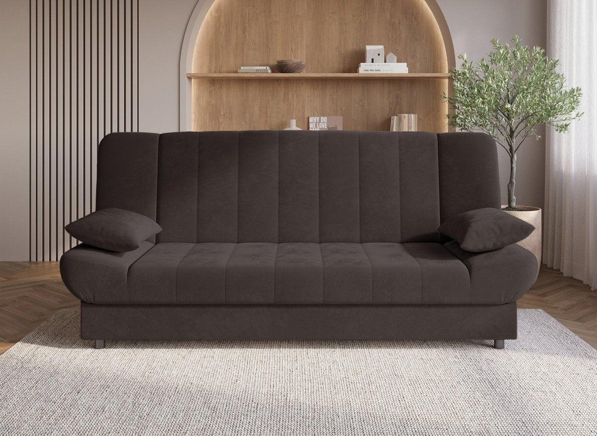 Canapé clic - clac convertible marron KOTI - DécoInParis