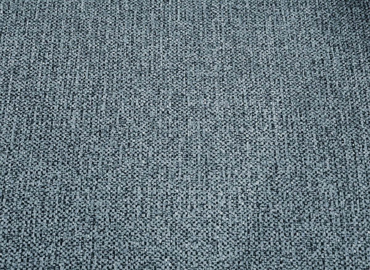 Canapé convertible 3 places en tissu bouclette bleu MAYORA - DécoInParis