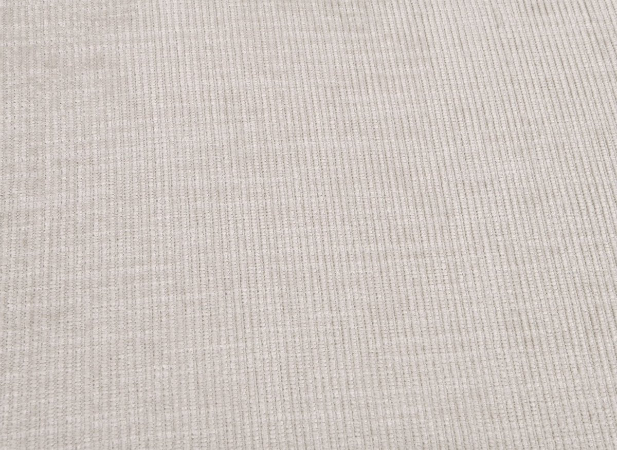Canapé convertible avec coffre en velours chiné beige BARNEY - Angle droit - DécoInParis