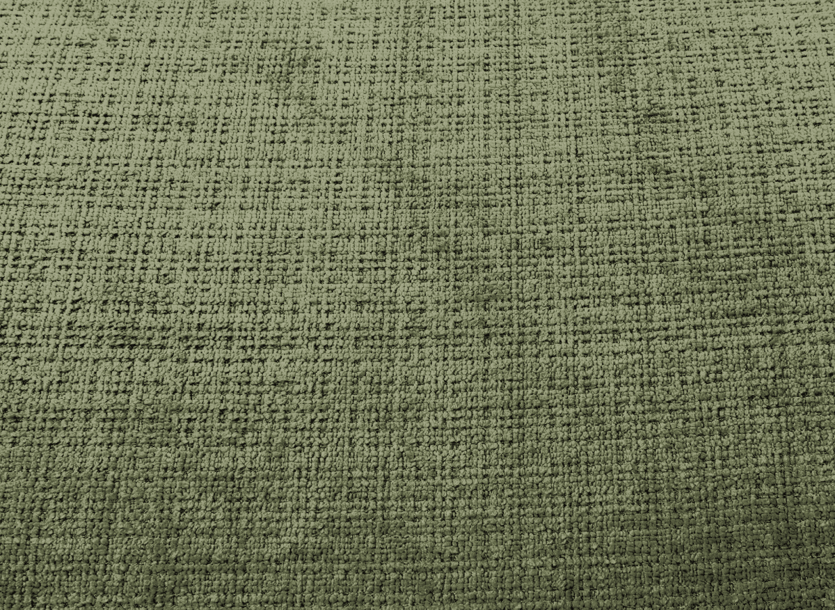 Canapé d'angle convertible avec coffre en velours chiné vert olive MAHLONE - Angle gauche - DécoInParis