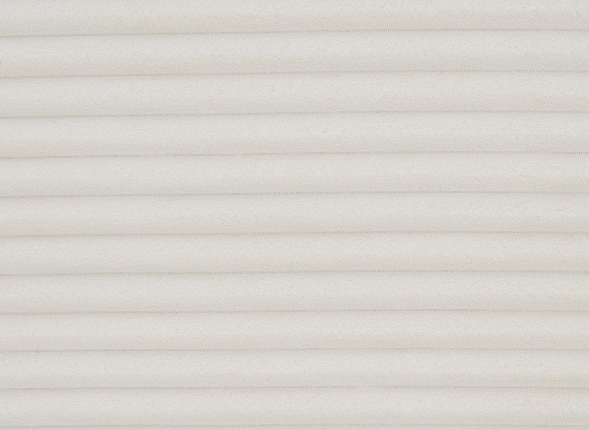 Canapé d'angle convertible avec coffre en velours gros côtelé doux beige TILDA - Angle droit - DécoInParis