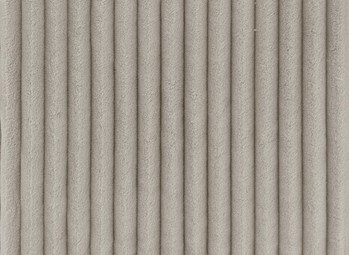 Canapé d'angle convertible et réversible avec coffre en velours côtelé épais taupe ADRYEN - DécoInParis