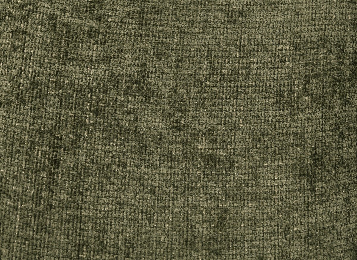 Canapé d'angle convertible et réversible avec coffres en velours texturé vert olive MAGHLA - DécoInParis