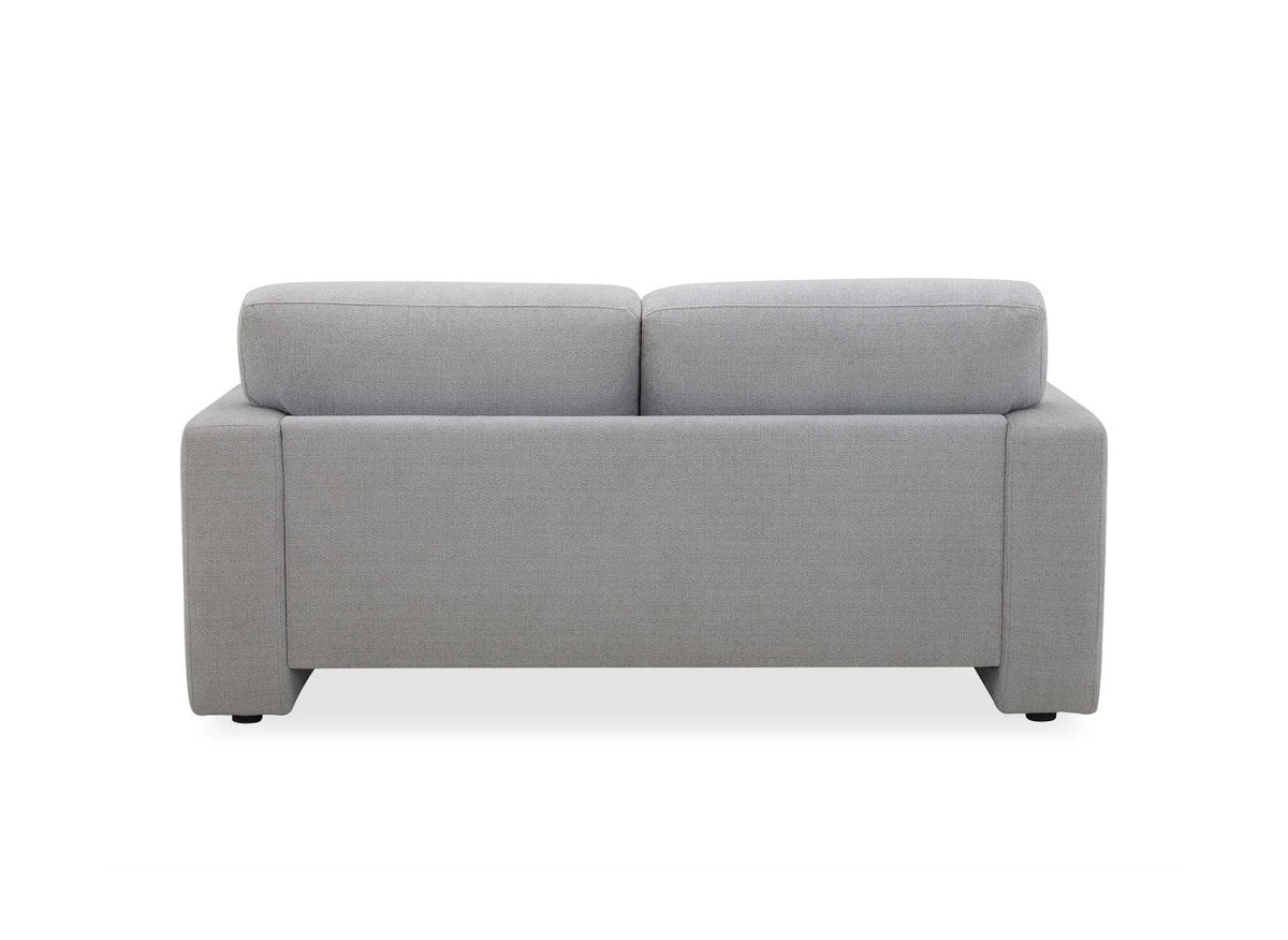 Canapé fixe 2 places en tissu gris AYLINE - DécoInParis