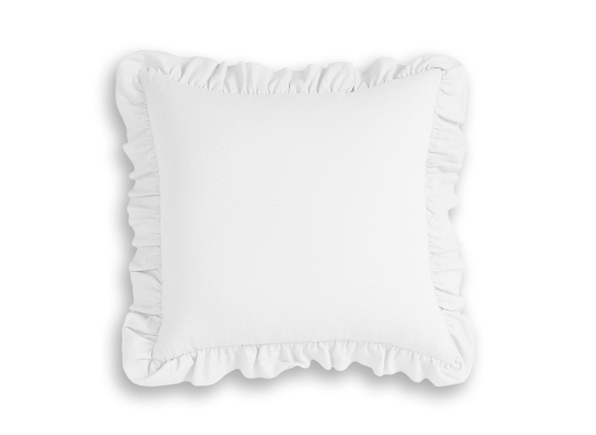 Coussin blanc écru 45x45 cm TORONTO - DécoInParis