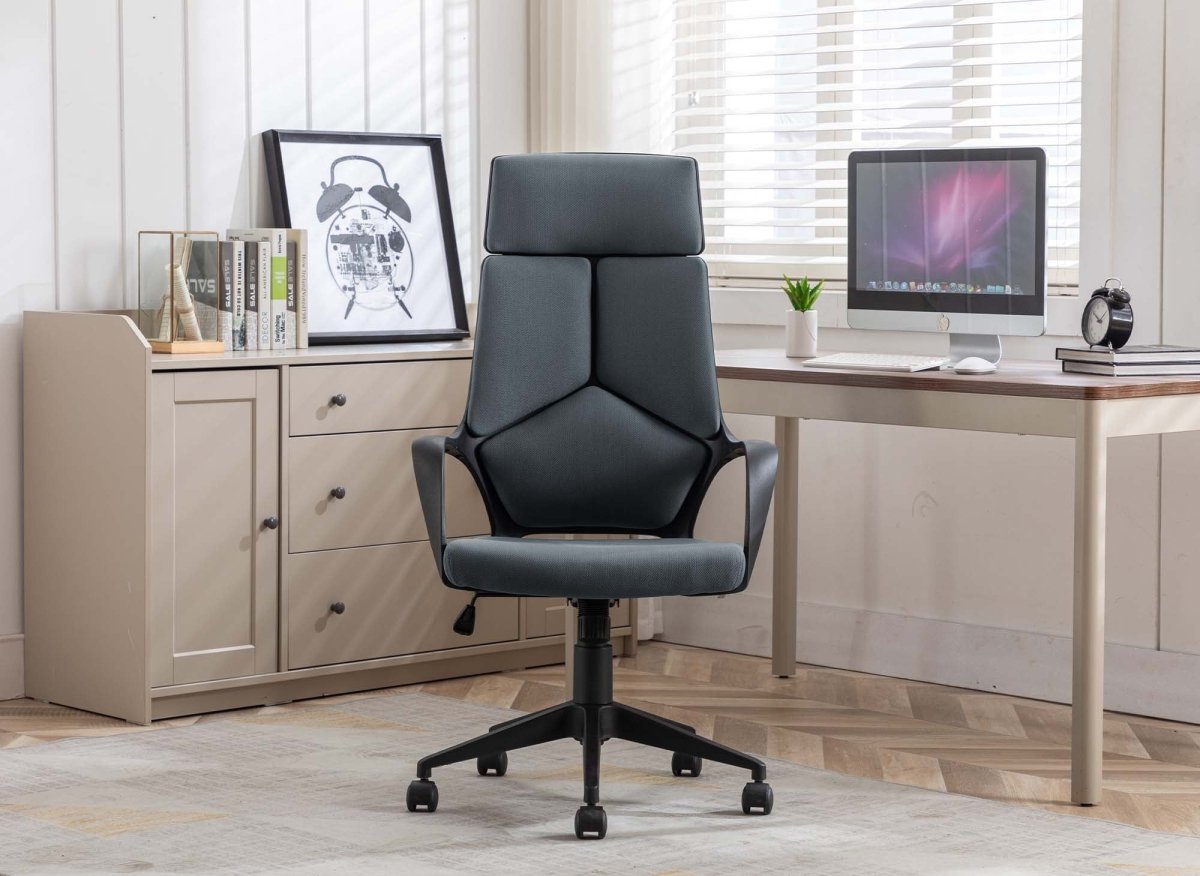 Fauteuil de bureau gris OMEGA - DécoInParis