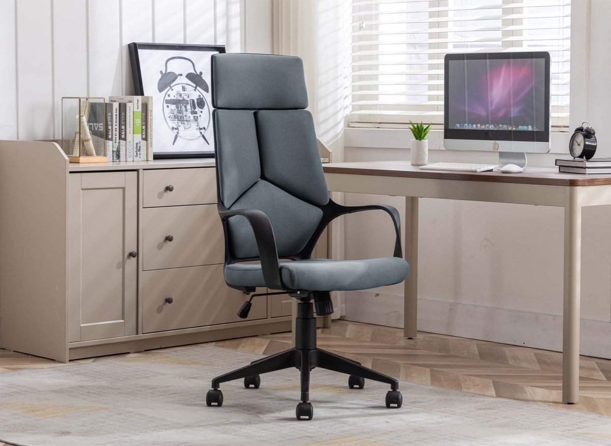 Fauteuil De Bureau Noir - Tissu/acier - Dimensions 70x70x84cm - Neuf (montage Requis)