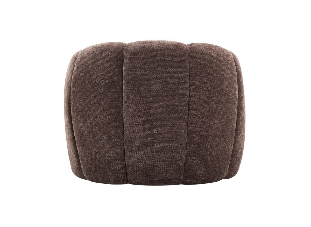 Fauteuil design en velours marron SENY - DécoInParis