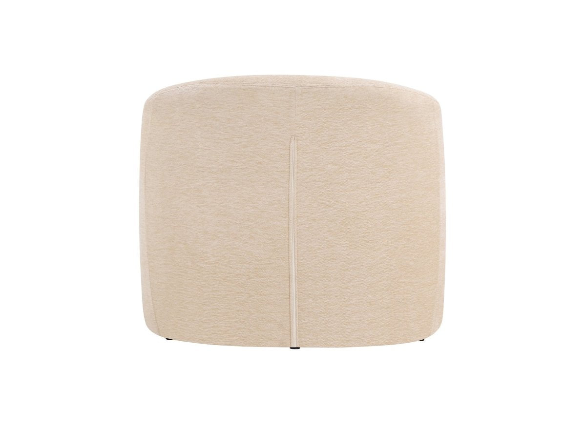 Fauteuil en velours beige OXFORD - DécoInParis