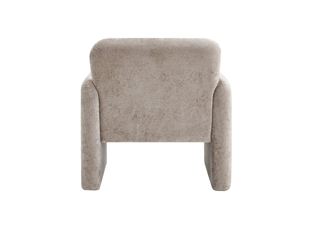 Fauteuil en velours beige PAMIO - DécoInParis