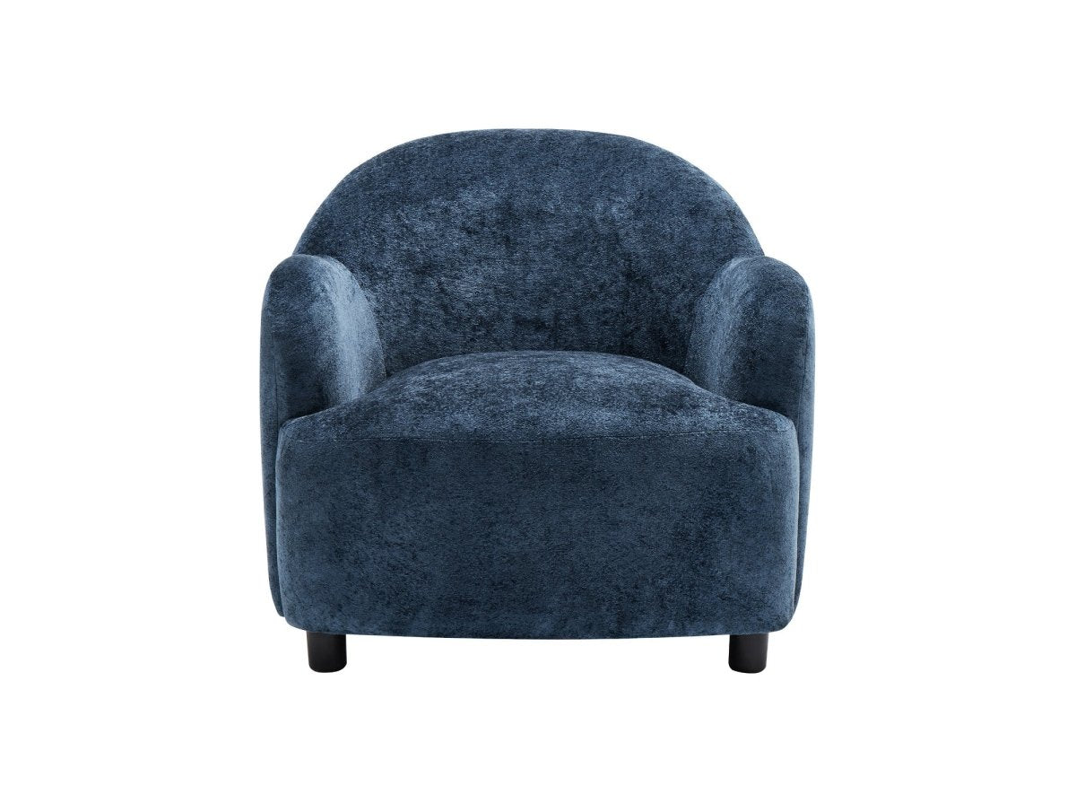 Fauteuil en velours bleu SWING - DécoInParis
