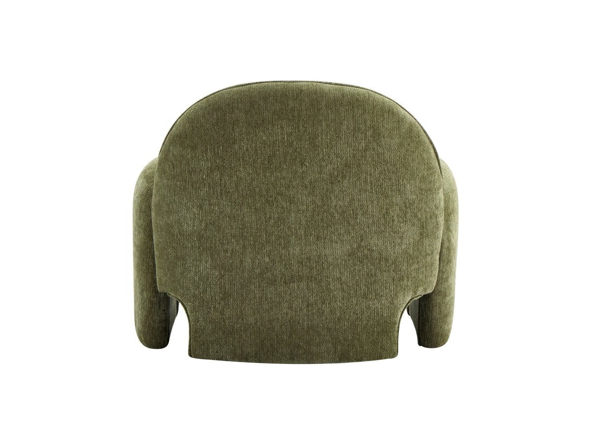 Fauteuil en velours vert d'eau MAKO - DécoInParis