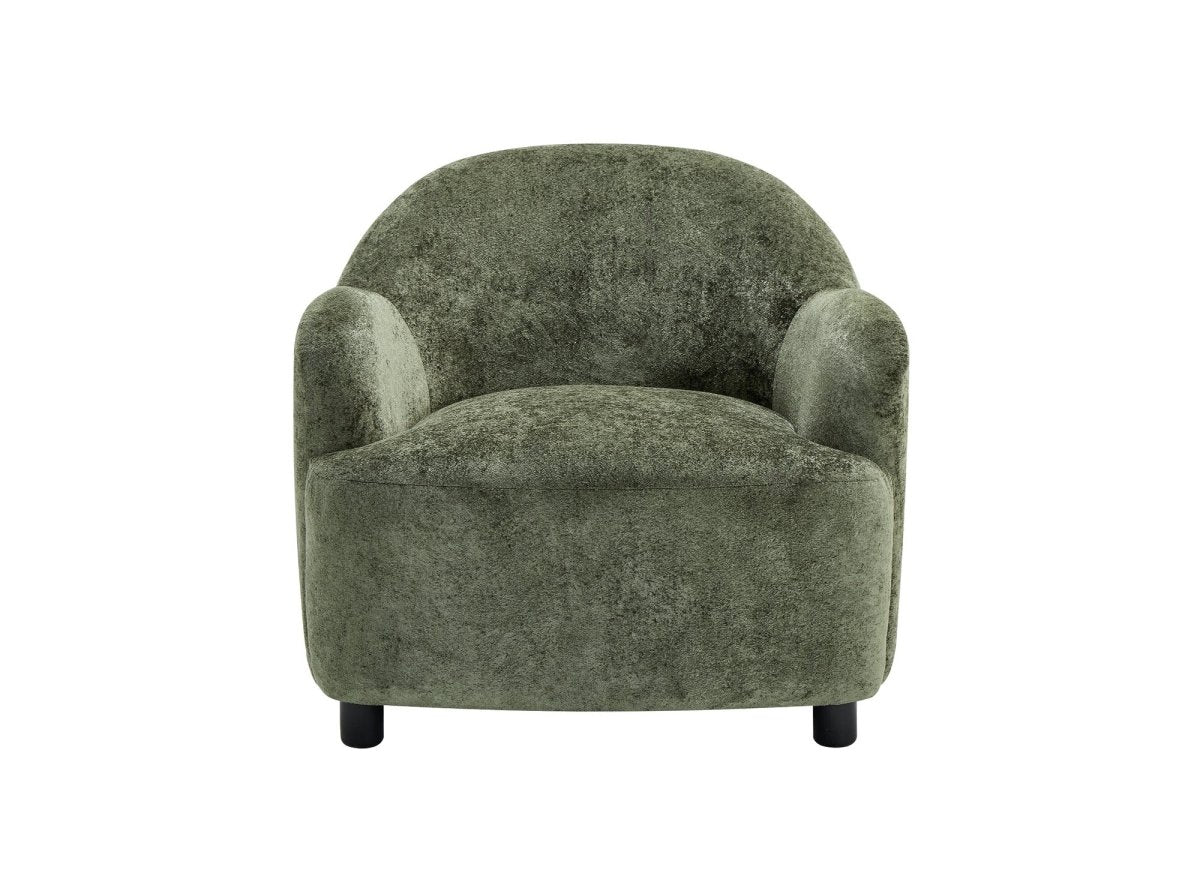 Fauteuil en velours vert SWING - DécoInParis