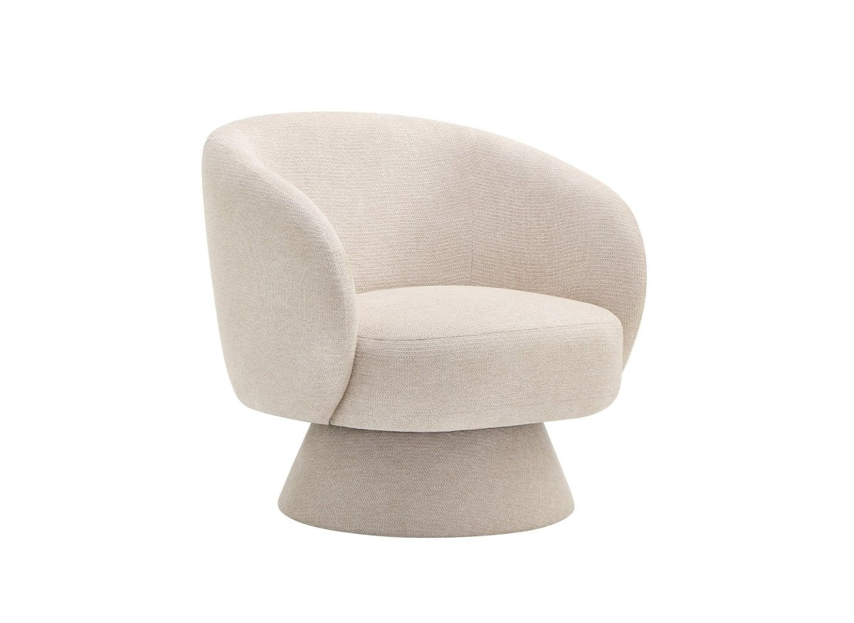 Fauteuil pivotant beige SENZ - DécoInParis