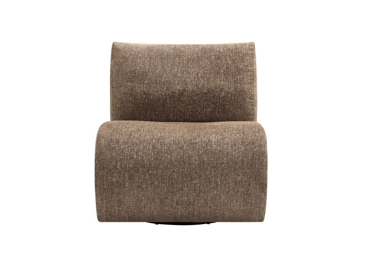 Fauteuil pivotant marron YASMINE - DécoInParis