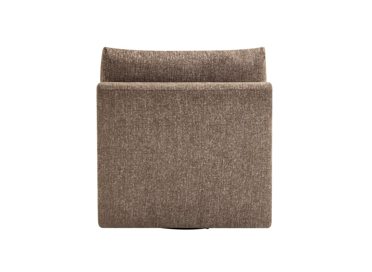Fauteuil pivotant marron YASMINE - DécoInParis