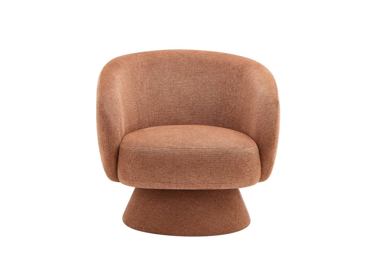 Fauteuil pivotant terracotta SENZ - DécoInParis