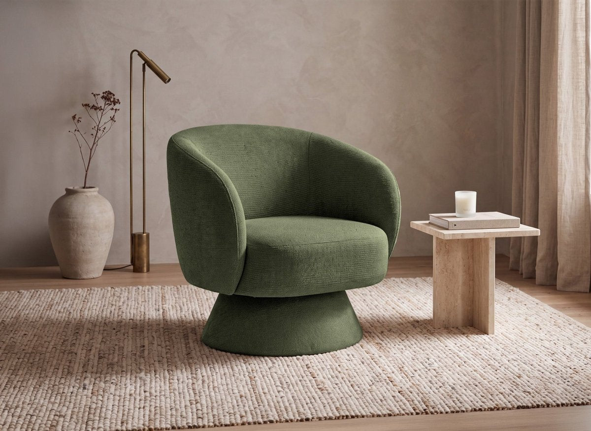 Fauteuil pivotant vert SENZ - DécoInParis