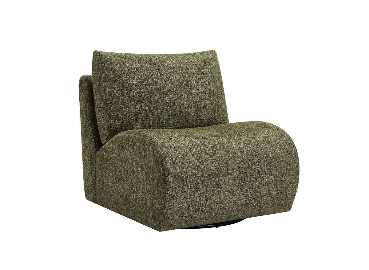 Fauteuil pivotant vert YASMINE - DécoInParis