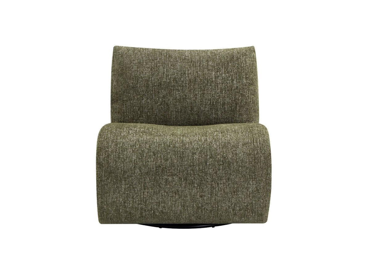 Fauteuil pivotant vert YASMINE - DécoInParis